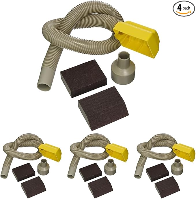 HYDE 9160 Dust-Free Sponge Sander, 1-(Pack),Black (Pack of 4)
