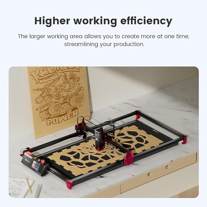 Algolaser DIY KIT MK2 Y-Axis Extension Kit - Laser Engraving Area Expansion to 15.7" x 34.6" (400 x 880mm) - Compatible with Algolaser DIY KIT MK2 10W for Laser Engraver & Cutter - Easy Installation