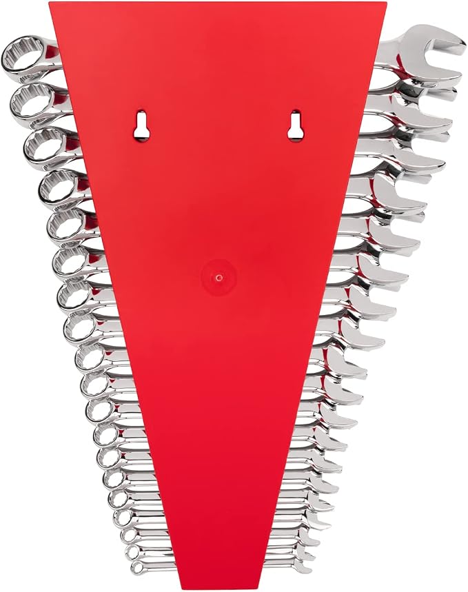 TEKTON Combination Wrench Set, 19-Piece | WCB91202 | 6 - 24 mm, Rack