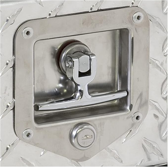 Buyers Products L8815 Locking T-Handle Latch, Stainless Steel with Gasket | Locking T-Handle Latch Helps Secure Tool Boxes, Trailer Doors, RVs, Campers, And Truck Caps For Daily Outdoor Use And Work