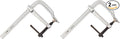 Wilton Light-Duty F-Clamp, 8" Opening, 4-3/4" Throat, 1200 Lbs. Clamping Force (Model 1200S-8) (Pack of 2)