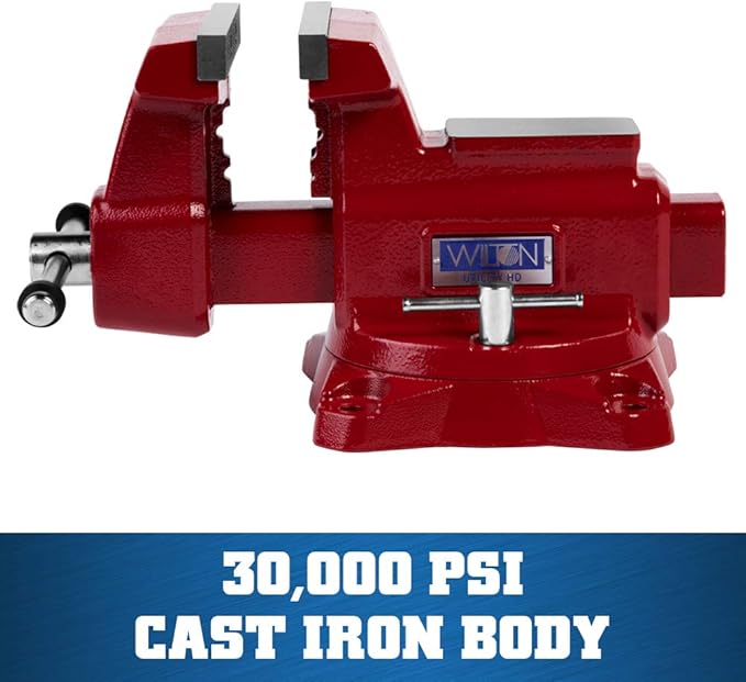 Wilton Utility HD Bench Vise, 6-1/2" Jaw Width, 6-1/4" Jaw Opening, 4-1/4" Throat (Model 656UHD)