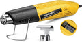Mini Heat Gun 380W Fast Heat Hot Air Gun 2-Temp Settings 480°F-850°F(249°C-455°C) With Overheat Protection Reflector Nozzle, 4.9Ft Cable for Shrink Wrap, Vinyl, Crafts, Epoxy Resin (Yellow)