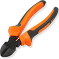 BOENFU Wire Cutters Heavy Duty Side Cutters 7.5 Inches CRV Steel, Comfort Grip Diagonal Cutting Pliers for Floral Wire, Crafting, Chicken Wire, Orange