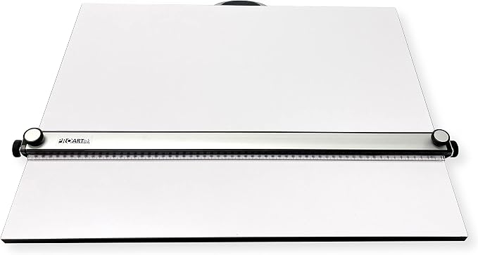 Proartek PK00018 Model PXB36 Portable Drafting Drawing Board 24" x 36"; PXB Series; Adjustable Aluminum Parallel Straightedge; Carry Handle; Architecture Tool for Students and Professionals