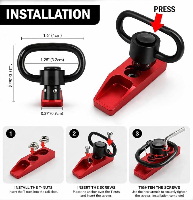 Gotical Combo of 5 Slots & 7 Slots M-Lock Rail Picatinny Rail Section Adapter Super Value Pack M-Lock with Set of Screws ML0K Picatinny Accessory Rail (Pack of 8 - Slots, Trigger & Attachment)