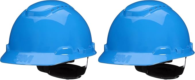 3M Hard Hat SecureFit H-700 Series Cap Style Safety Helmet with Uvicator Sensor, 4-Point Pressure Diffusion Ratchet Suspension