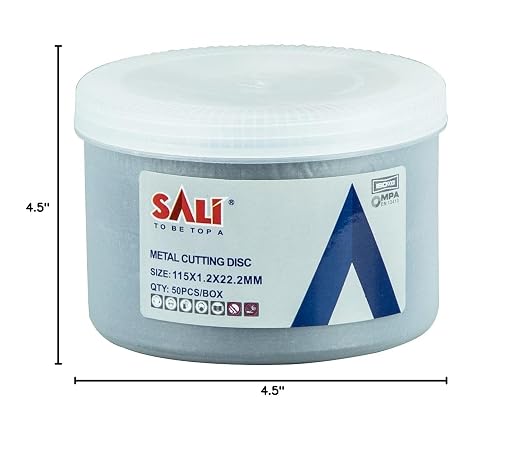 SALI 100 Pieces Cutting Disc Cut Off Wheel 4 1/2x 3/64 x 7/8" Cutting Wheels 4-1/2" Inch for Metal & Stainless Steel, Applies to 4.5 Angle Grinder Cutting Wheel Aggressive Cutting