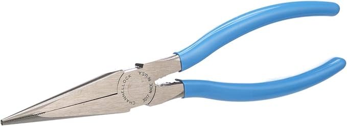 Channellock 3017 8-Inch Long Nose Plier, Blue