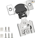 Chibery 10 Pack 3/8" Overlay 3D Soft Close Concealed Hinge for Face Frame Door, Smooth Slow Self Closing Hinges, Satin Nickel, Hidden 105° Open Angle Stainless Steel Hinge for Kitchen Cabinet Door