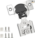 Chibery 30 Pack 3/8" Overlay 3D Soft Close Concealed Hinge for Face Frame Door, Smooth Slow Self Closing Hinges, Satin Nickel, Hidden 105° Open Angle Stainless Steel Hinge for Kitchen Cabinet Door