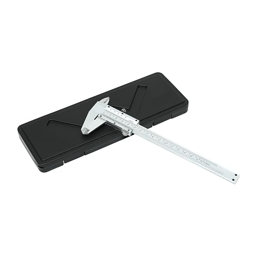 HFS(R) 0-6inch/0-150mm Vernier Caliper Imperial & Metric Measuring Tool, Carbon Steel Manual Non Digital Caliper, +/-0.001in/0.02mm Accuracy