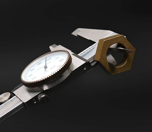 Accusize Industrial Tools 0-8'' by 0.001'' Precision Dial Caliper, Stainless Steel, in Fitted Box, P920-S218