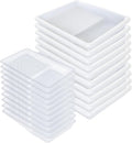Bates- Paint Tray Liner, 4" and 9", 20 Pack, Clear 4" and White 9", Plastic Disposable Paint Tray for Painting Walls