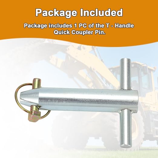 for Backhoes and Excavators Bucket T-Handle Quick Coupler Pin 1- /4”X6
