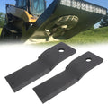 MOTOQUEEN Heavy Duty Brush Cutter Blades for Wolverine BC-13-72W Skid Steer Brush Hog, 10mm Spring Steel Replacement Blades, 2-Pack for Heavy Brush & Saplings
