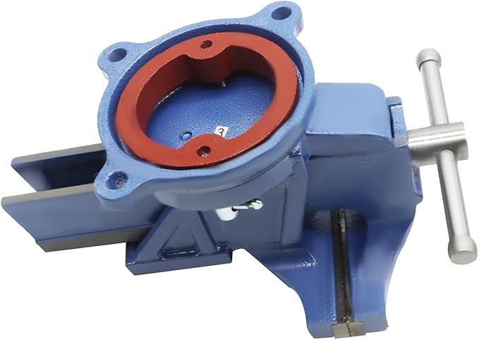 Nakkaa 6-Inch Vise Lightweight Ball Ink Table Work Bench Vice 6 with Rotating Base 6.25KG/13.77IB