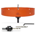 8-1/8 Inch Hole Saw with Arbor for Metal Wood Plastic, 8.1 in Bi-Metal Hole Cutter for Different Project with Smooth and Flat Drilling Edge, Fast Chip Removal, Lighter and Portable