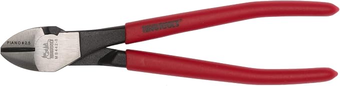 Teng Tools 8 Inch Heavy Duty Precision Side Cutting Pliers With Vinyl Handles - MB442-8, Chrome