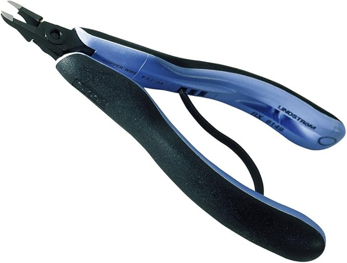 Lindstrom RX8149 - RX Series Flush Cutter - Small Head Tip - Ergonomic Handles - 22-38 Guage Cutting Capacity - 5.47" L