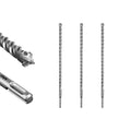 SALI SDS Plus Rotary Hammer Drill Bit 3 Pcs 5/8"*18" Concrete Drill Bit Kit Cross-Type Double Thread Carbide Material Suitable for Concrete, Brick, Cement Walls, Stone, Hammer Drill Bits for Concrete