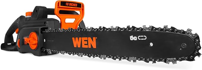 WEN Electric Chainsaw, Corded, 15-Amp, 18-Inch (CP1518)