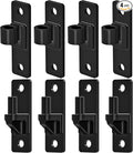 Heavy Duty 4.9" Gate Hinges, Steel Hinges with Electroplated Coating, 4‑Pack Wall‑Mount Female & Male Hinges for Fences & Farm Gates, 600 lbs Capacity