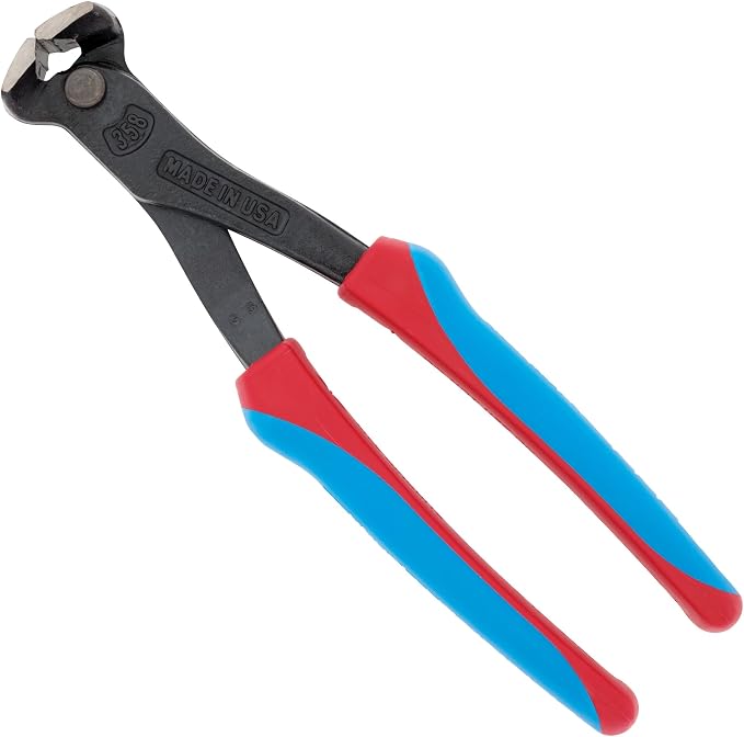 Channellock 358CB 8-Inch End Cutting Plier with Code Blue Comfort Grips