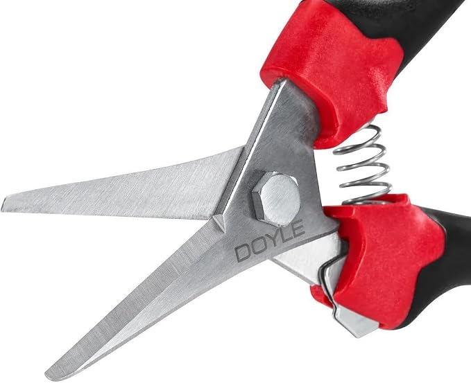 Micro Tip Pruning Shears 7.5 Inch, Precision Garden Snips for Trimming Plants, Flowers, Herbs, Ergonomic Grip