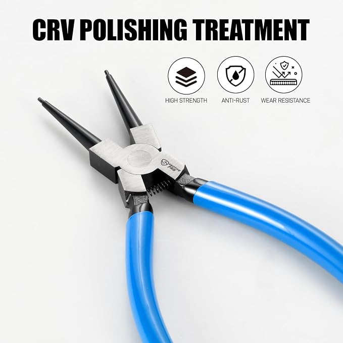 SMOTIVEPRO 9inch Internal Snap Ring Pliers, Heavy Duty Circlip Removal Tool