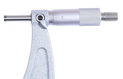 Accusize Industrial Tools Outside Micrometer, 9-10", EG00-0010 | 9-10", Ultra-Precision, Carbide Tipped, M-Type, Resolution 0.0001", Ratchet Friction Thimble, Solid Storage Case