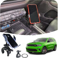 Phone Mount for Dodge Durango 2021-2025 | Dashboard Phone Holder Clamps onto The Center Console | Many attachments: Magnetic, Cradle, Wireless (15W Wireless Cradle)