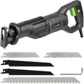 GALAX PRO 120V Reciprocating Saw, 6.0 Amp Corded Electric, for DIY & Contractor Cutting Wood/Metal/PVC Pipe, Variable Speed, 1-1/8" Stroke Length, 2800RPM, 6" Max Cut