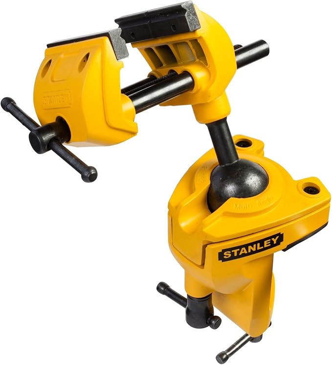 Stanley 1-83-069 MaxSteel Multi Angle Hobby Vice, Yellow/Black