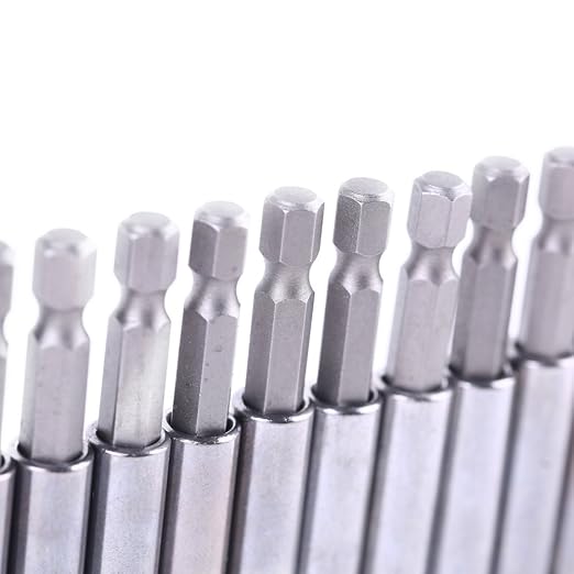 Rocaris 10 Pack Magnetic Extension Socket Drill Bit Holder 1/4" Hex Power Tools