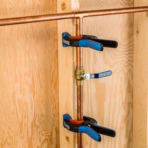 Rockler Bandy Spring Clamps (3-Pair) Easy Squeeze Band Clamps for Thinner Stock & Delicate Moldings One-Handed Operation Medium Nylon Hand Clamps w/Fiberglass