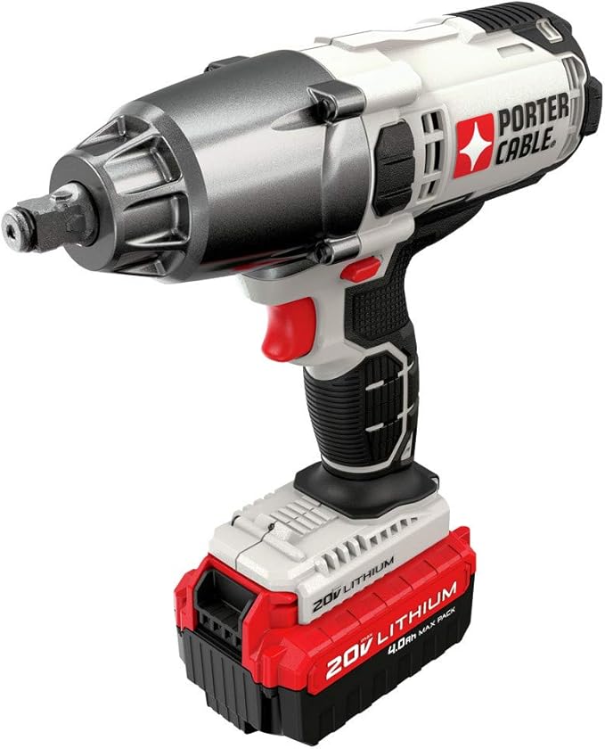 PORTER-CABLE 20V MAX Impact Wrench, 1/2-Inch (PCC740LA)