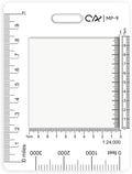 CYA UTM Military Map Coordinate Scale Protractor Map for Land Navigation, Military Style UTM/MGRS Coordinate Scale