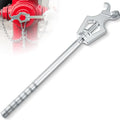 Tandefio 1 Pcs Fire Hydrant Wrench, Pentagon 1-3/4" /square 1-1/4", Silver | Adjustable Hydrant Key for Utility Crews, Multifunctional Hydrant Wrench for Tightening Fire Nuts Tightening Water Pipes
