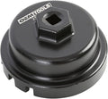 OEMTOOLS 25451 64.5 mm Oil Filter Cap Wrench, Oil Filter Wrench 14 Flute Design, Oil Filter Removal Tool Heavy-Duty Cast Aluminum, Compatible with 3/8" Drive and 27 mm Wrench