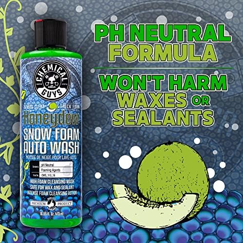 Chemical Guys, Honeydew Snow Foam Car Wash Soap for Foam Cannons, 1 Gallon