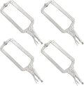 4 Pack 18 Inch C Clamp Locking Pliers,Locking C Clamp, Adjustable Nickel Plated C Pliers For Wood Working, Welding, Electrician Maintenance and more, by GENHAKON