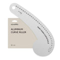 KEARING 32CM French Curve for Pattern Making, Vary Form Curve Ruler for Sewing, Aviation Aluminum Hip Curve Ruler for Measuring Sewing,Fashion Design,Quilting