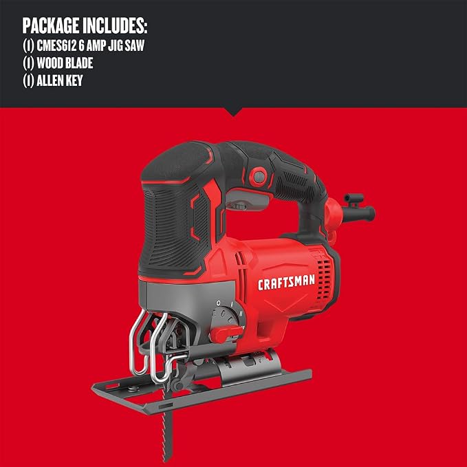 CRAFTSMAN Jig Saw, 6.0-Amp, Corded (CMES612)