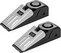 Door Stop Alarm 2 Pack, 120 dB Door Stopper Wedge Door Stops Alarm Great for Traveling Hotel Home Security Door Stoppers Safety Tools