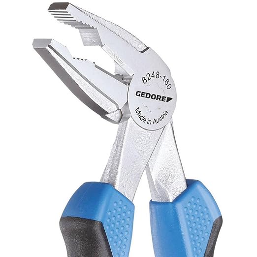 GEDORE - 2276585 8248-160 JC Combination Pliers, Angled, 160 mm