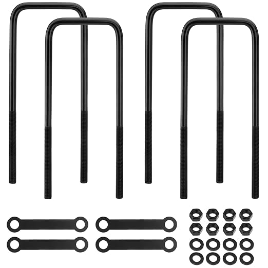12 Inch Square Bend U-Bolt Kit for Truck Chassis