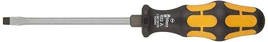 Wera 05018266001 Kraftform Plus 932 A Slotted Screwdriver, 7mm Head, 5" Blade Length