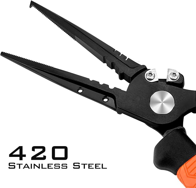 KastKing Speed Demon Pro Fishing Pliers,8.5'' Split Ring Nose