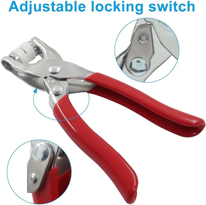 1 PCS Metal Snaps Buttons Plier - Heavy Duty Snap Fastener Tool for DIY Fabric Sewing, Leather Craft & Home Repairs